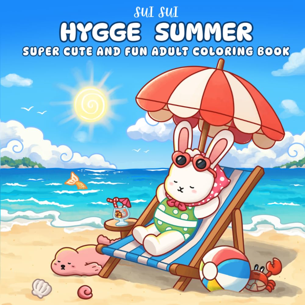 Sui Sui - Hygge Summer Coloring Book | Paperback | 90 Pages