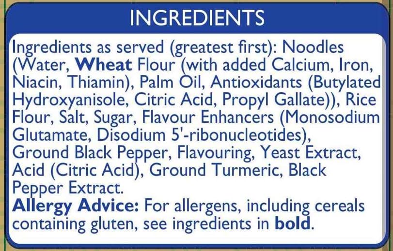 Batchelors Super Noodles Chinesischer Salz- und Pfeffer-Hühnergeschmack Instant-Snack 7