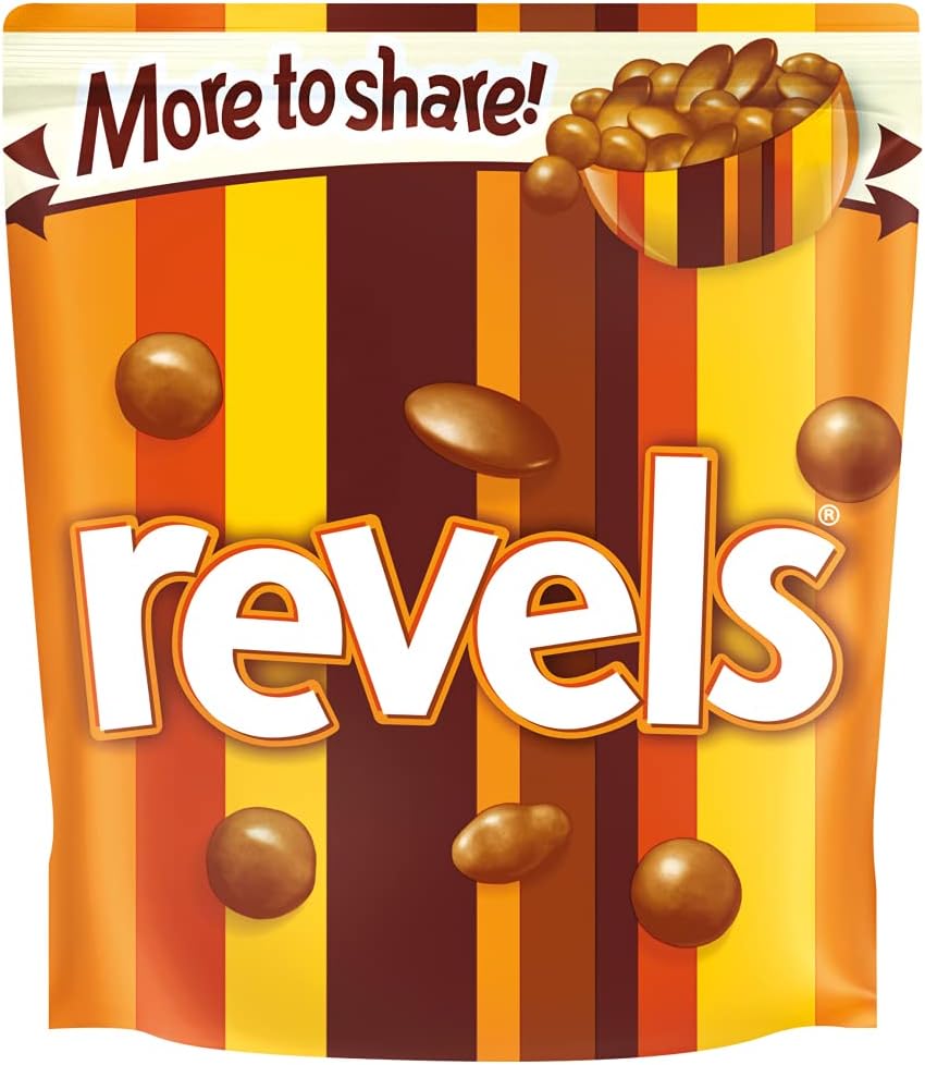 Revels Chocolate Pouch, 205g - Variety Pack of Bitesize Chocolates 1