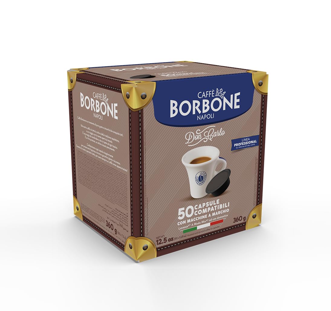 Caffè Borbone Don Carlo Blue Blend - 50 Capsules for Lavazza A Modo Mio Machines 3
