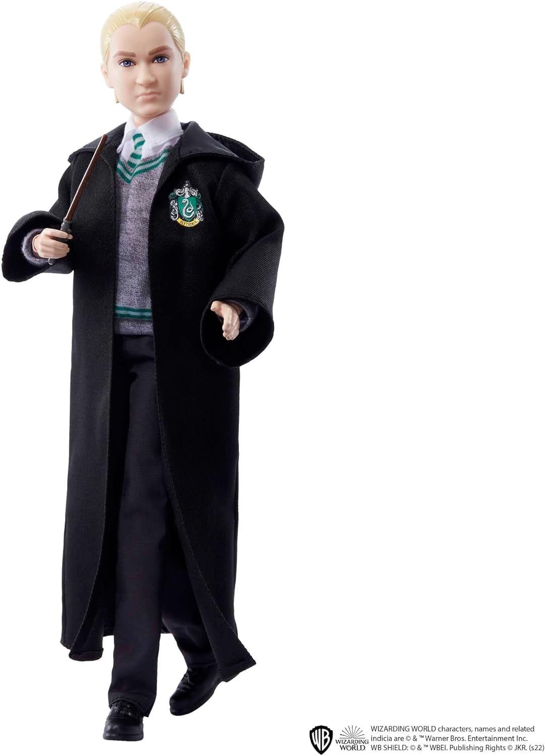 Harry Potter Draco Malfoy Action Figure - 11-Point Articulation, Hogwarts Uniform & Wand - Collectible Toy for Kids 6-12 3
