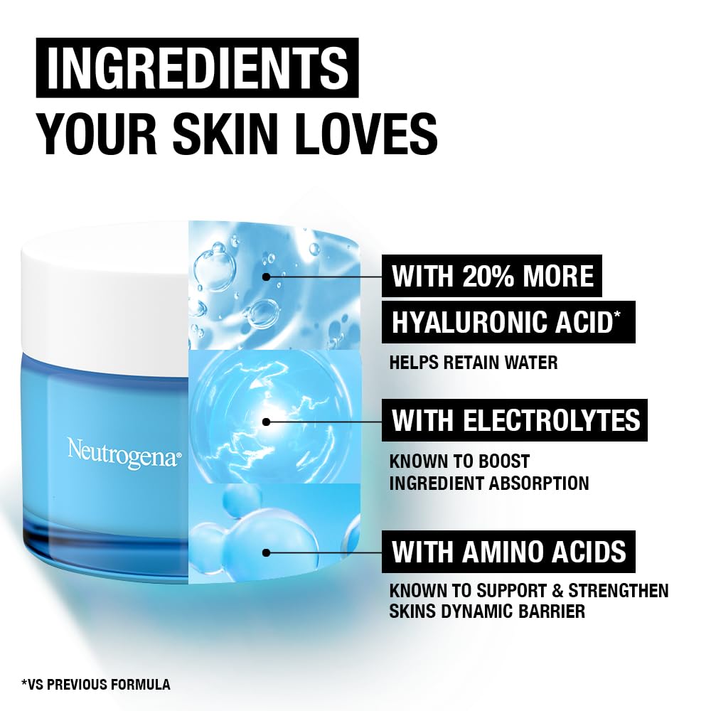 Neutrogena Hydro Boost Water Gel Moisturiser with Hyaluronic Acid & Trehalose (50 ml) 11