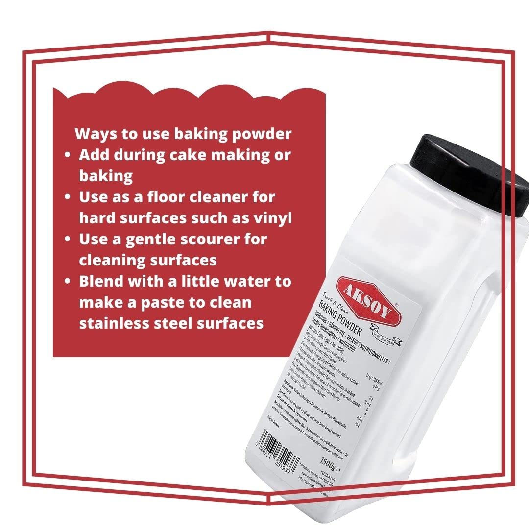 Aksoy Double Acting Baking Powder 1KG | All-Purpose Leavening Agent for Baking 7