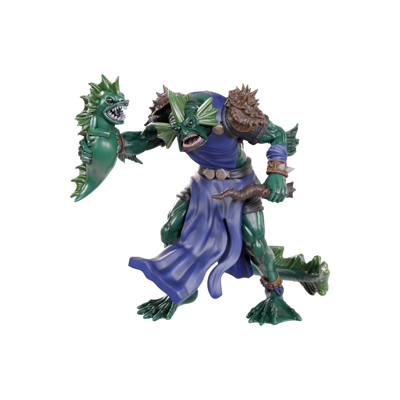 WizKids D&D Nolzur's Marvelous Miniatures - Sahuagin Priestess | Ready to Paint Plastic Miniature | Unisex Adult