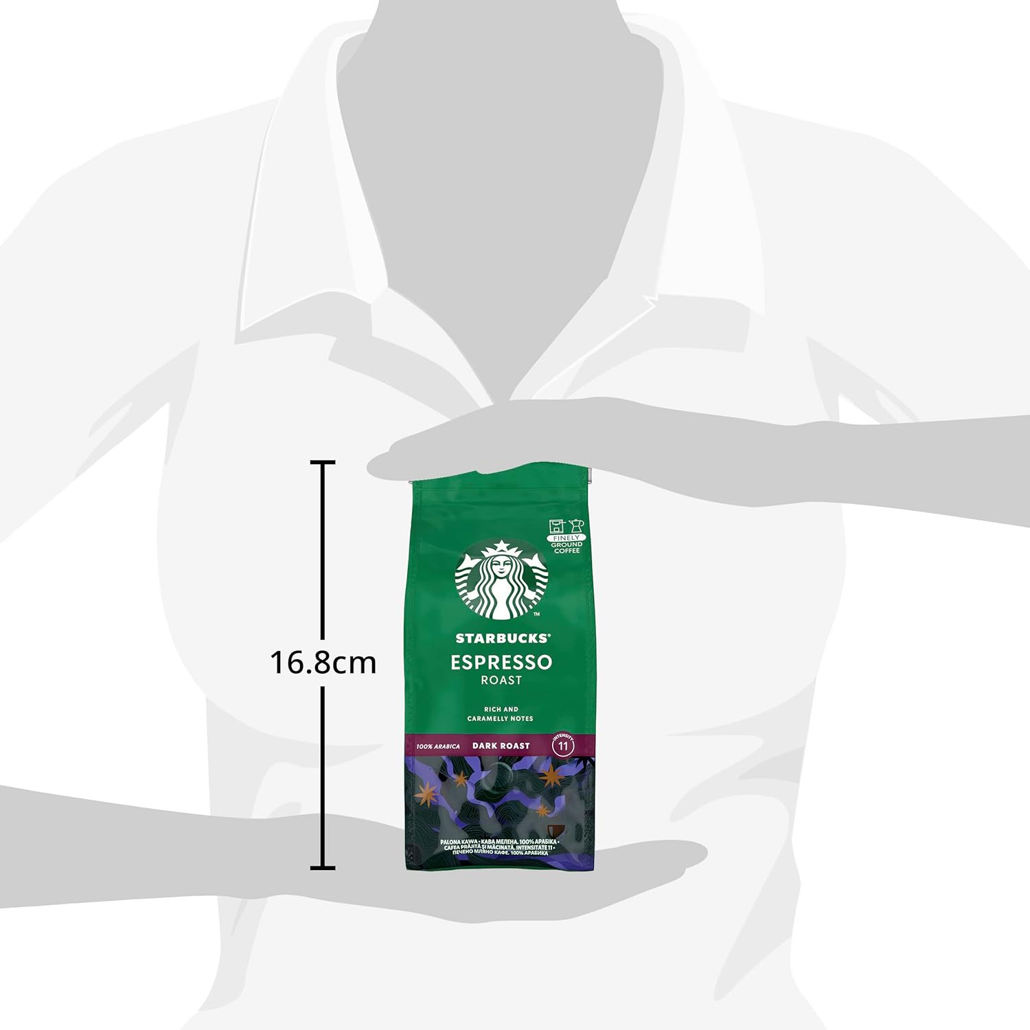 STARBUCKS - Espresso Roast Dark Roast Ground Coffee 200g (Pack of 6) 3