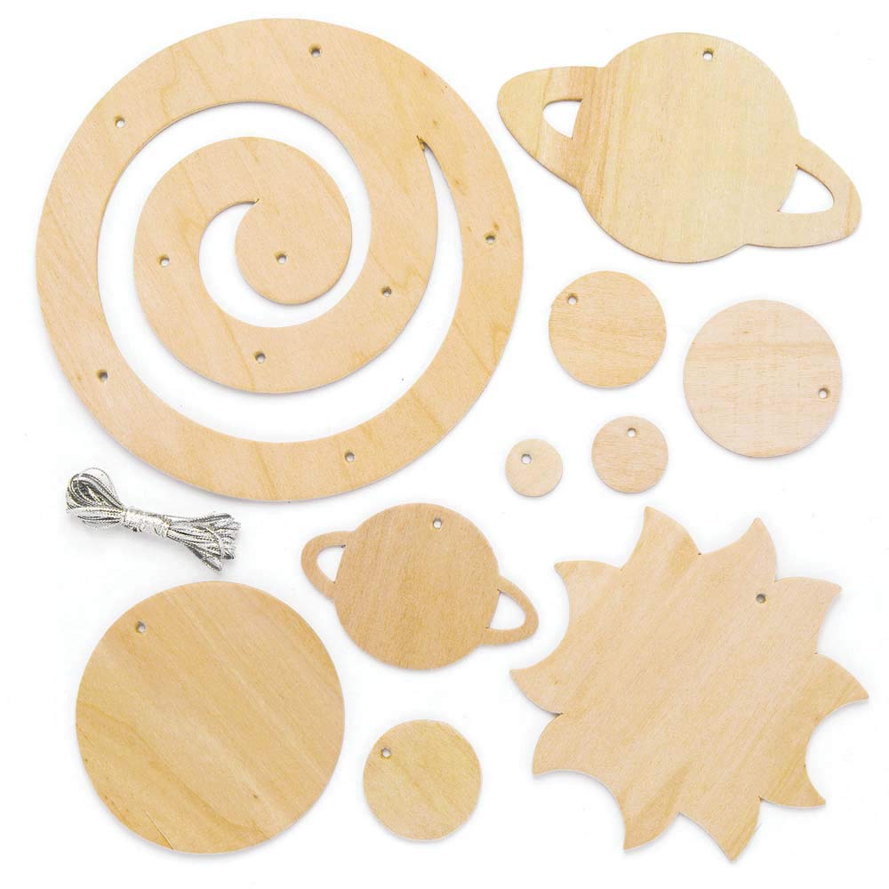 Baker Ross AR676 Make Your Own Solar System Model Kit - STEM Astronomy Craft for Kids (2 Pack)