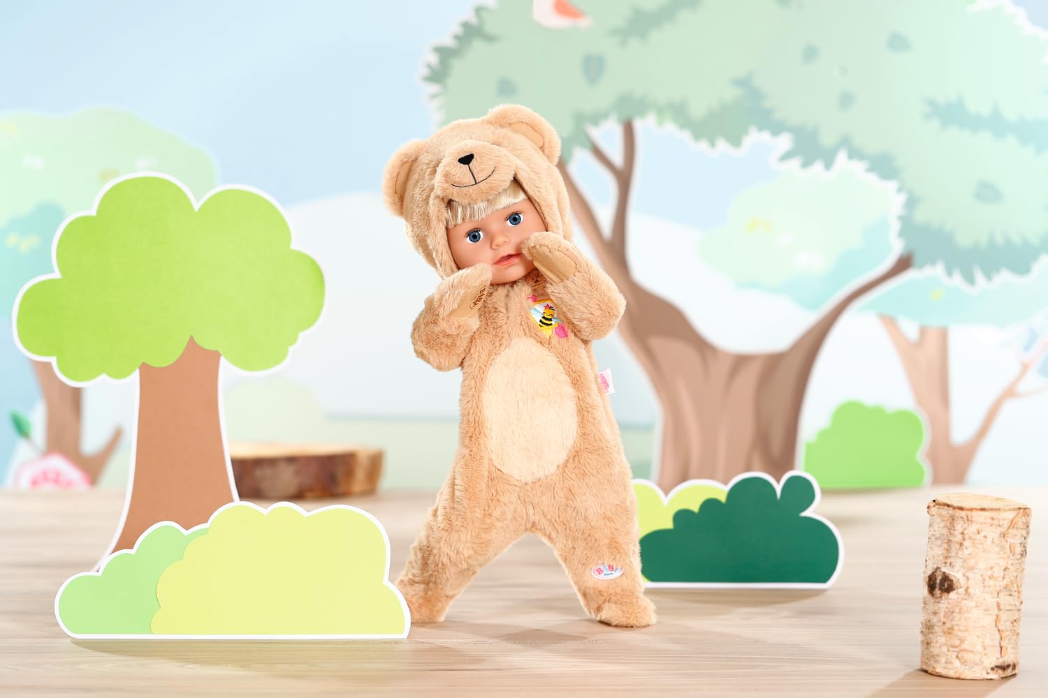 BABY born Bear Onesie - Fits 43cm Dolls | Super Soft Polyester | Ages 3+ 6