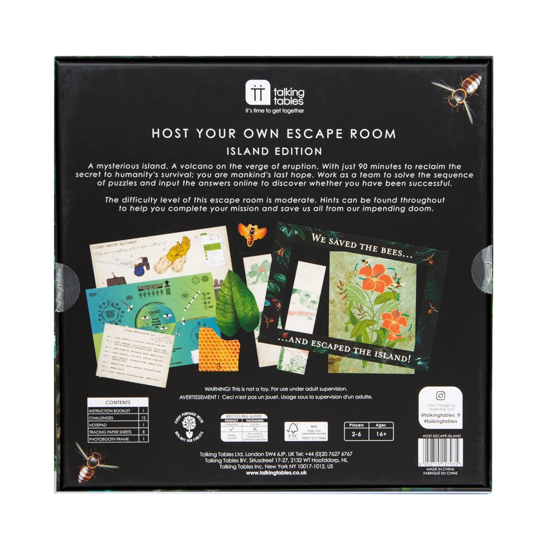 Talking Tables Island Escape Room Game for Adults and Teens 4