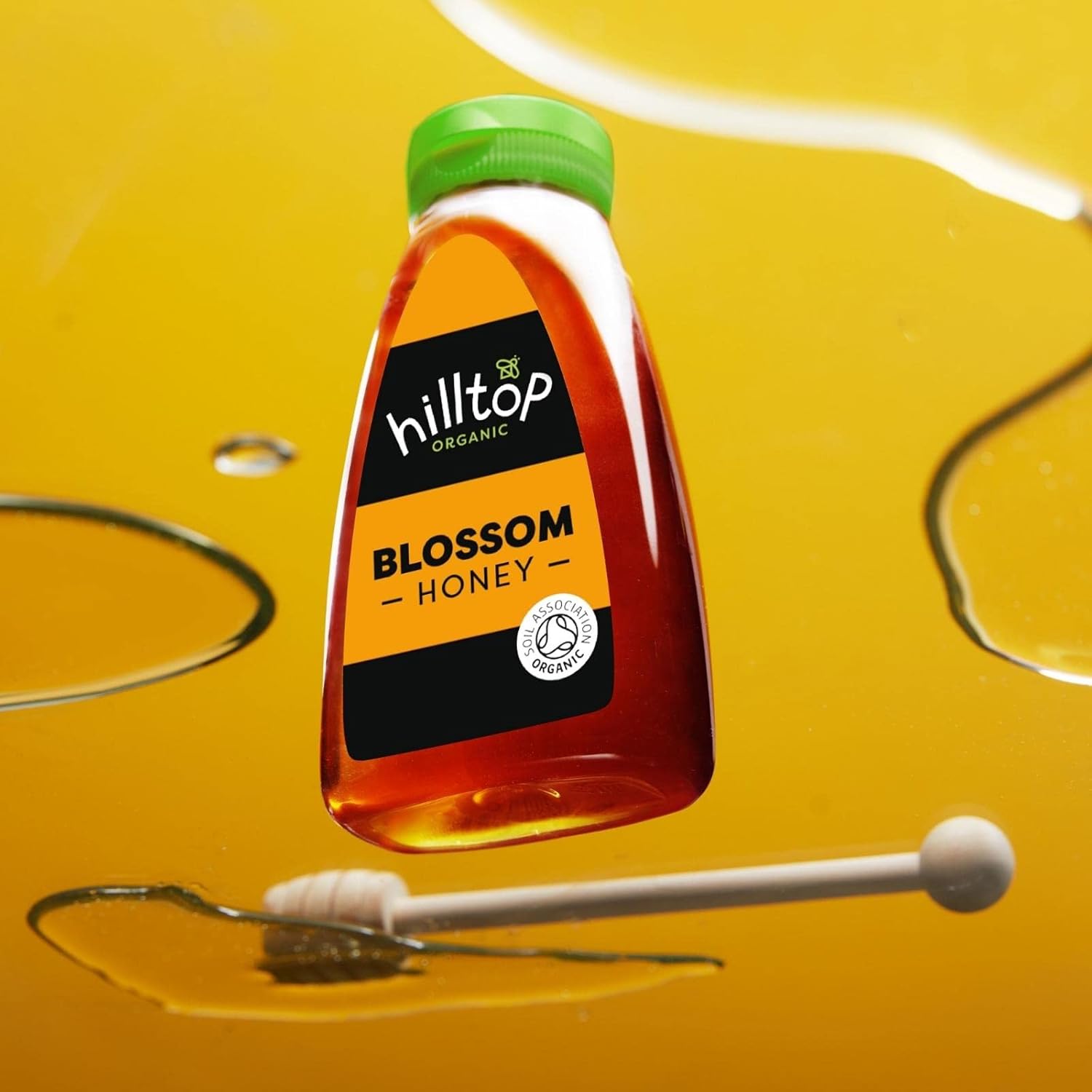 Hilltop Honey - Organic Blossom Honey - Squeezy Bottle - 340g 4
