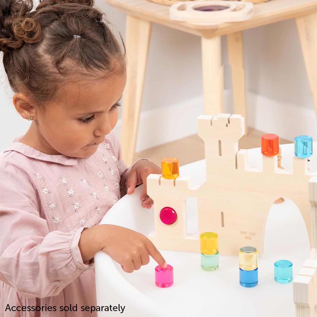 tickit Gem Circles - 10 Acrylic Gemstones for Sensory Play, Stacking & STEM Learning | Ages 3+
