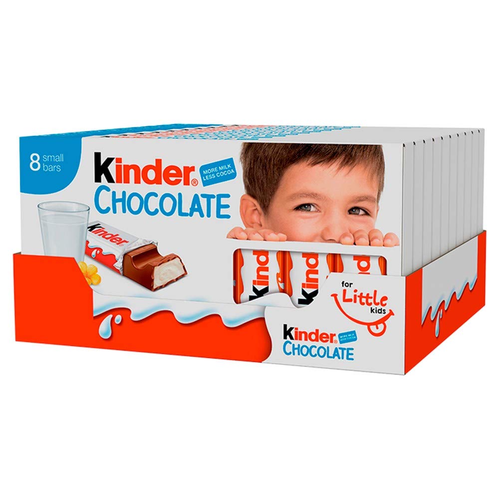 Kinder Chocolate Small Bars - Fine Milk Chocolate Bulk Gift Box 6