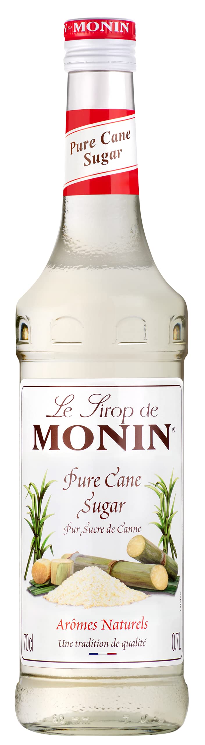 Monin Premium Pure Cane Sugar Syrup - 700ml | Vegan | Natural Flavourings