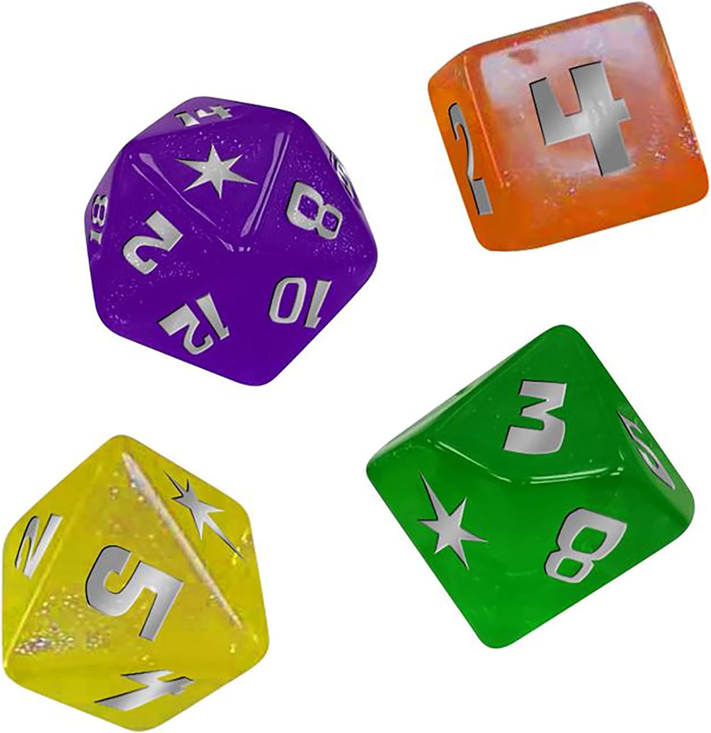 Renegade Game Studios My Little Pony Roleplaying Game Dice Set - 8-Piece RPG Accessory with Themed Dice and Coin 4