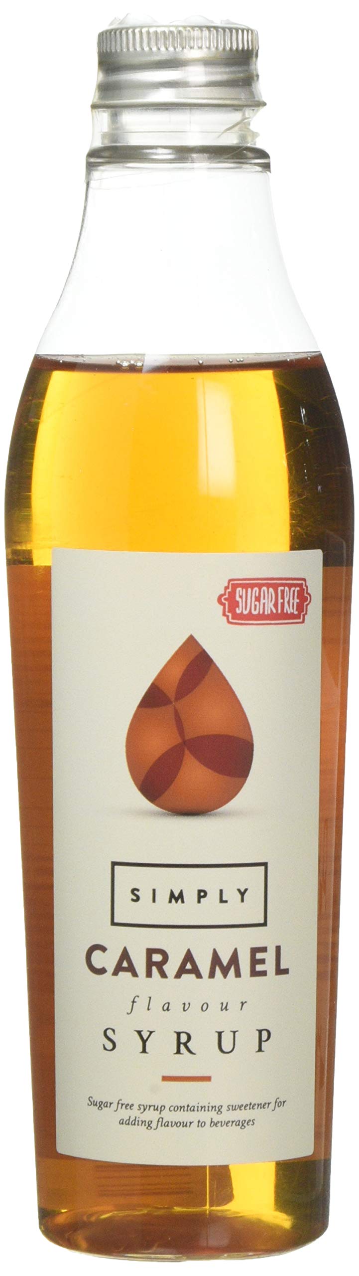 Simply - Sugar Free Caramel Syrup, Low Calorie Vegan & Nut Free Flavoured Syrup