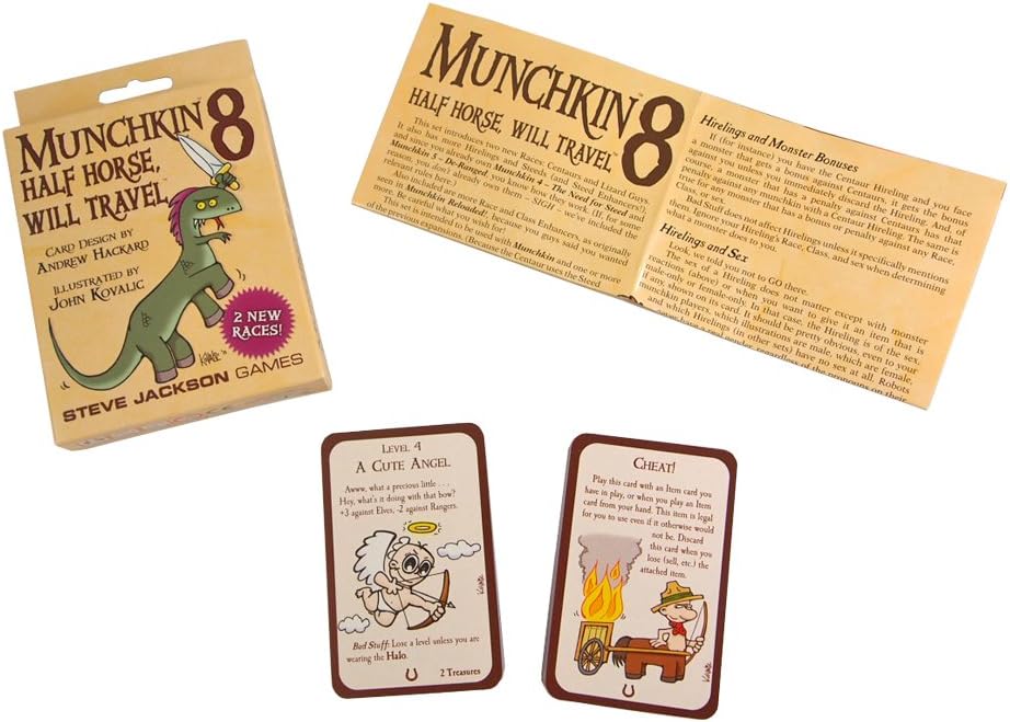Munchkin 8 Half Horse, Will Travel Card Game 4
