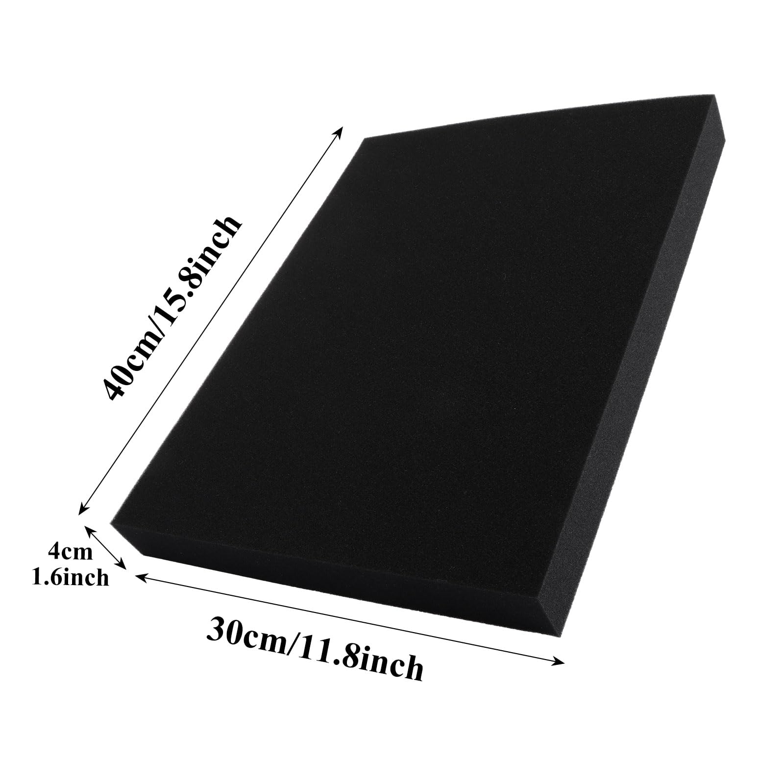 ASelected 2Pcs High-Density Polyurethane Foam Boards - 40x30x4Cm Cushioning for DIY & Upholstery