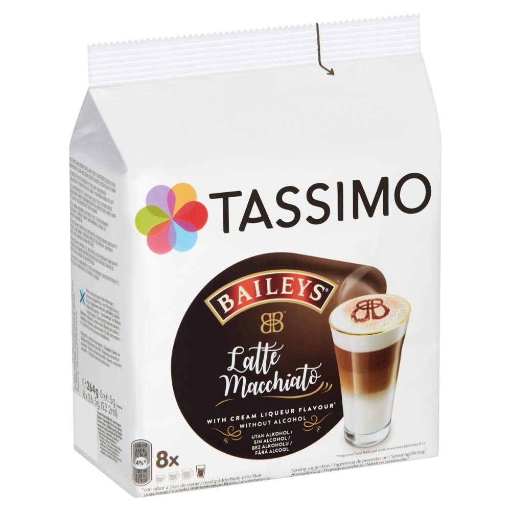 Tassimo Latte Macchiato Baileys Medium Roast Coffee Capsules, 16 Count 8