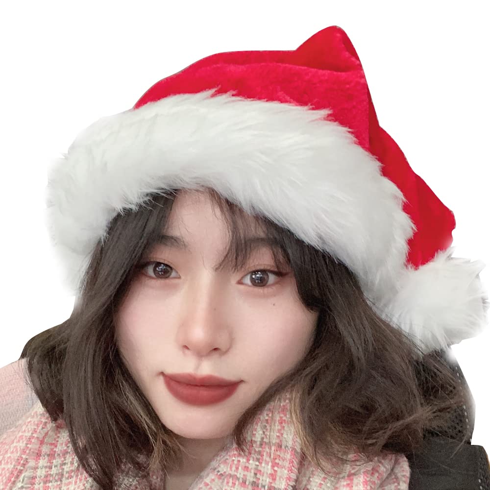 Ram® Deluxe Plush Christmas Santa Hat for Adults and Kids 5