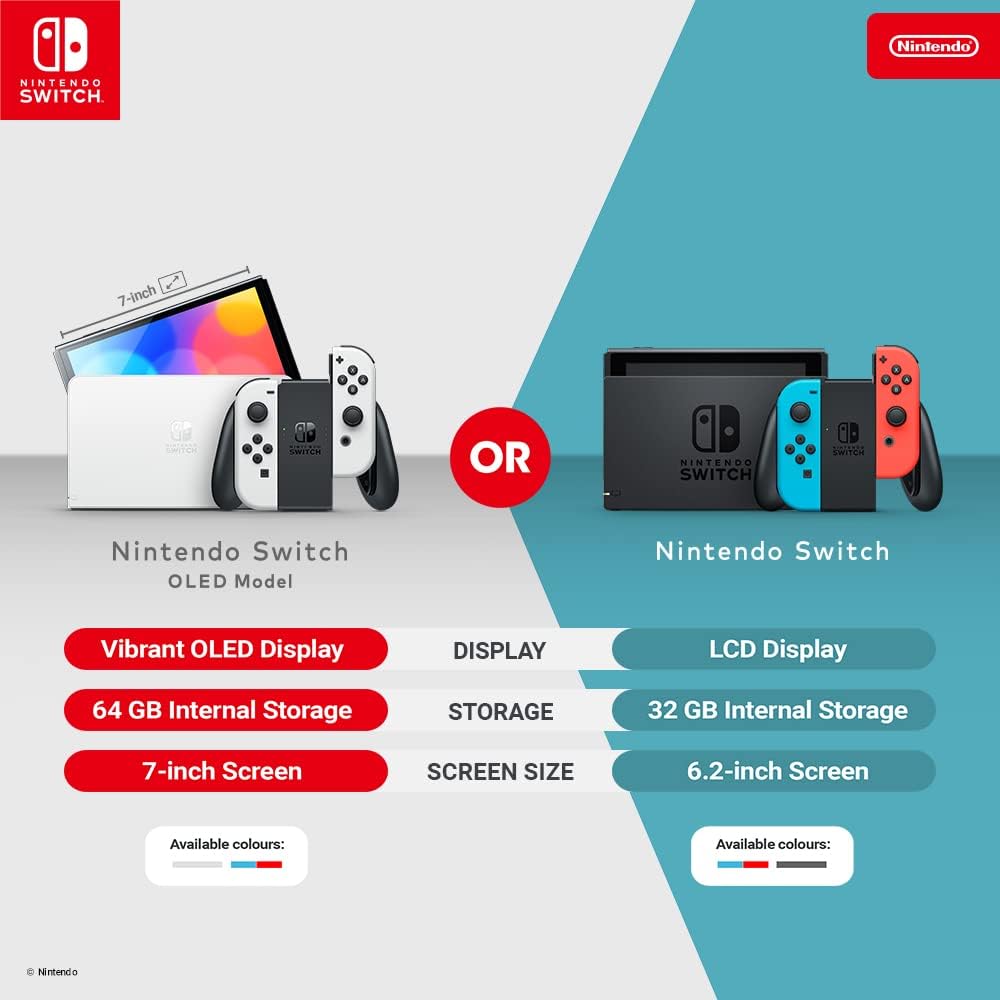 Nintendo Switch (Neon Red/Neon Blue) - Hybrid Gaming Console 6