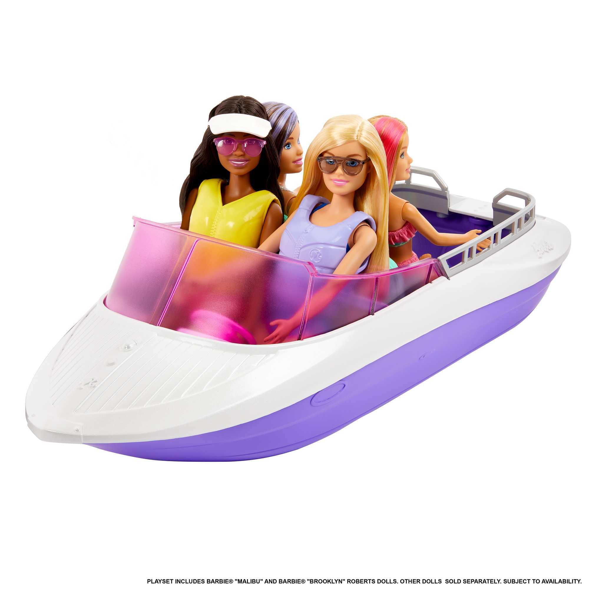 Barbie Mermaid Power Playset with 2 Barbie Dolls & 18-inch Floating Boat | Multicolor | HHG60 3