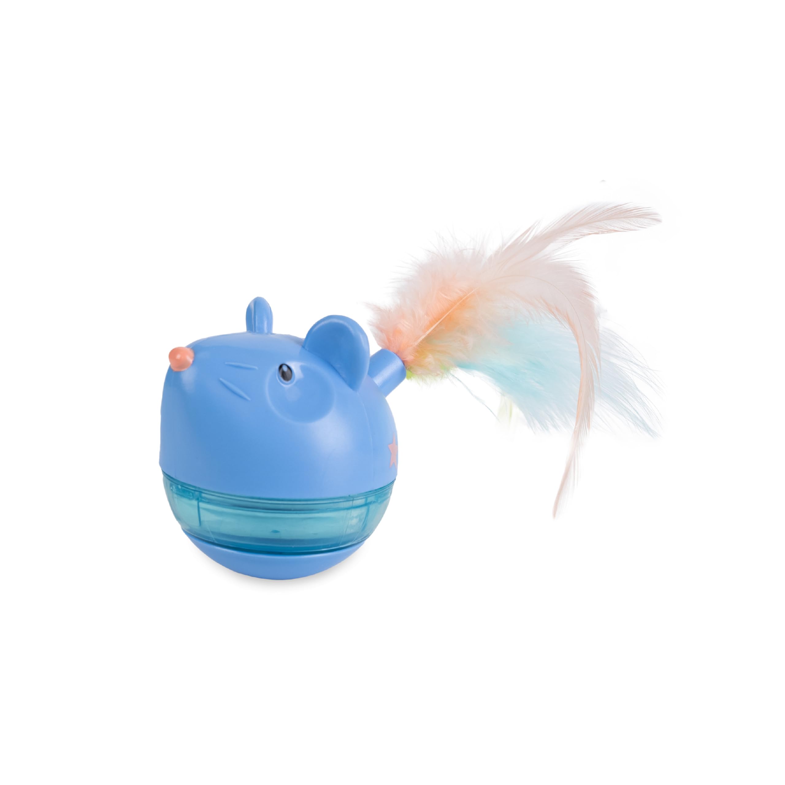 Catstages Hunt 'N Swat Treat Tumbler - Wobbles Rolls Dispenses Treats | Adjustable Difficulty