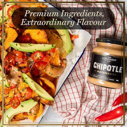 The Condiment Company Chipotle Mayonnaise 300 g – Würzige Rauchmayonnaise mit Adobo 6