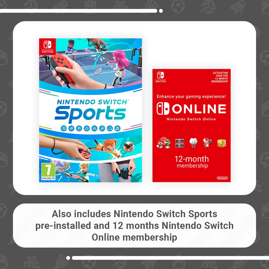 Nintendo Switch (Neon Red/Neon Blue) with Switch Sports Pre-Installed & 12-Month Online Membership 4
