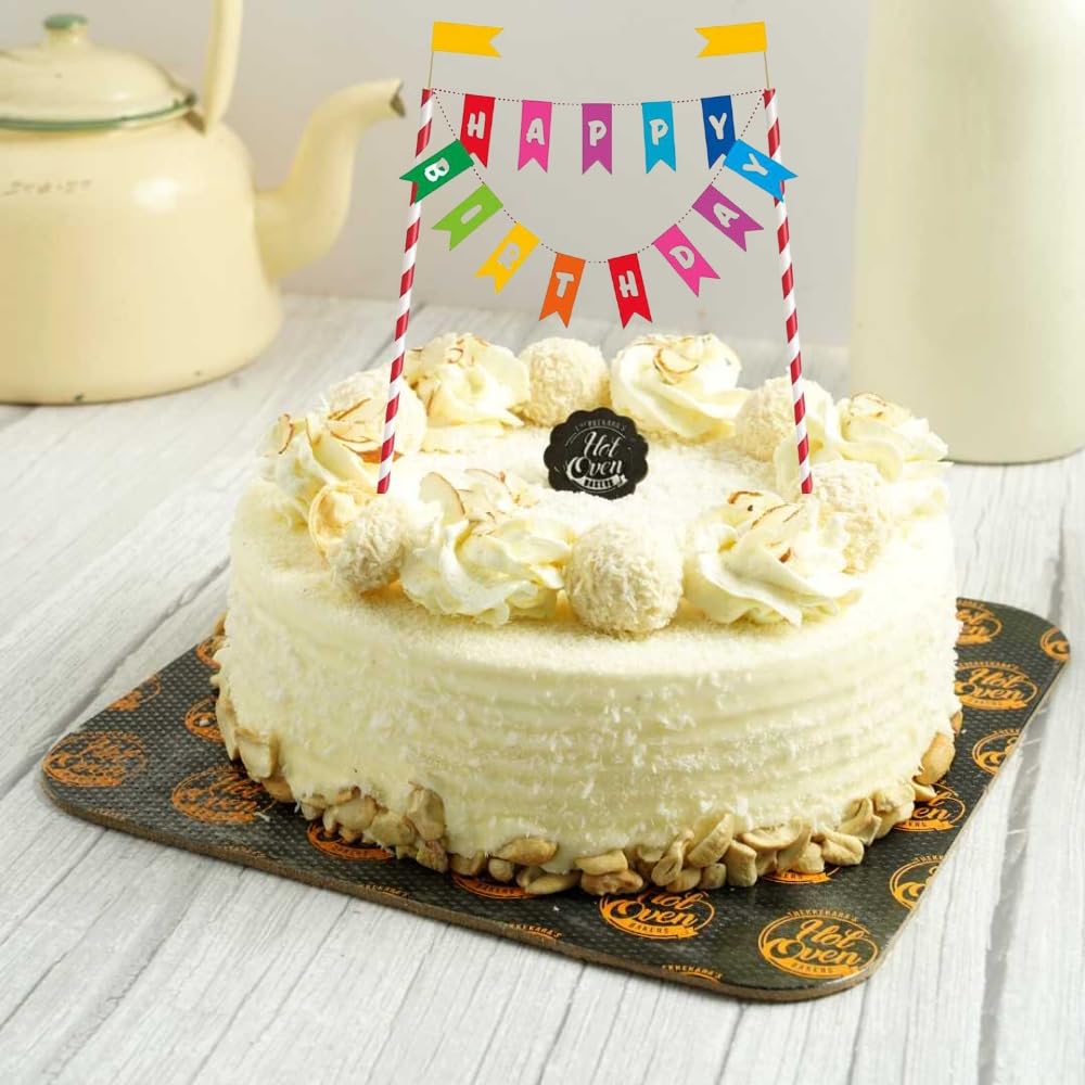 Rainbow Birthday Cake Bunting Topper - Happy Birthday Cake Decoration 6