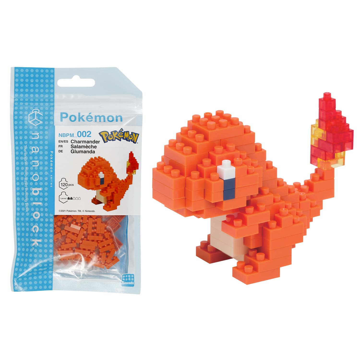Nanoblock Pokemon - Charmander Building Set for Ages 12+ 4