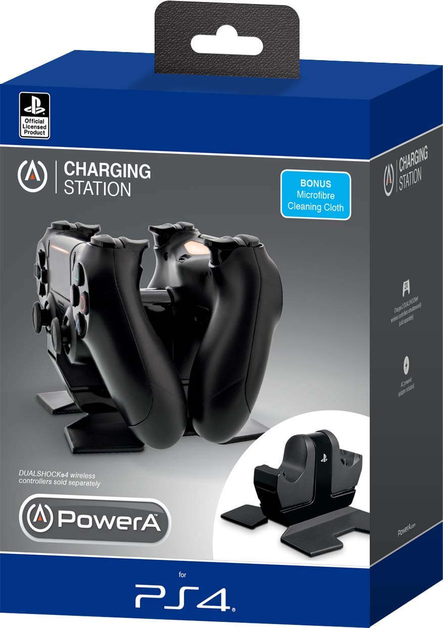 PowerA Mains Powered DualShock 4 Charging Dock for PlayStation 4 - Officially Licensed