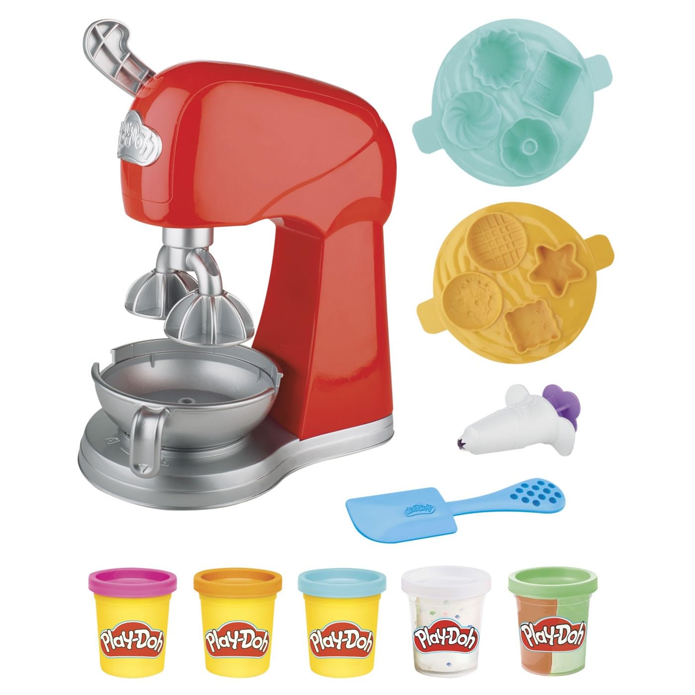 Play-Doh Kitchen Creations Magical Mixer Spielset – Spielzeugmixer mit 5 Dosen Play-Doh für Kinder ab 3 Jahren 10
