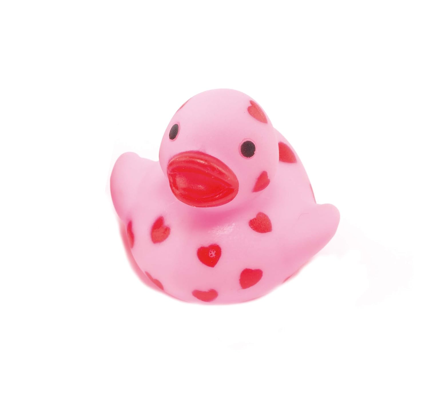Baker Ross Mini Heart Rubber Ducks - Assorted Floating Bath Toys (Pack of 6) 4