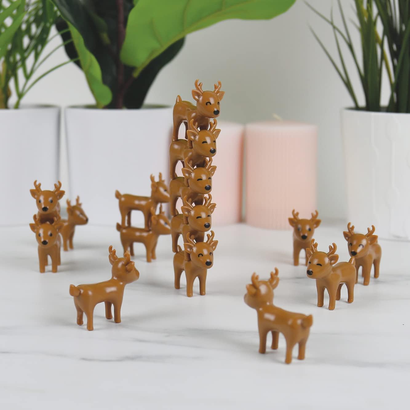 Gift Republic Oh Deer 15-Piece Christmas Stacking Balance Game, Multicoloured 3