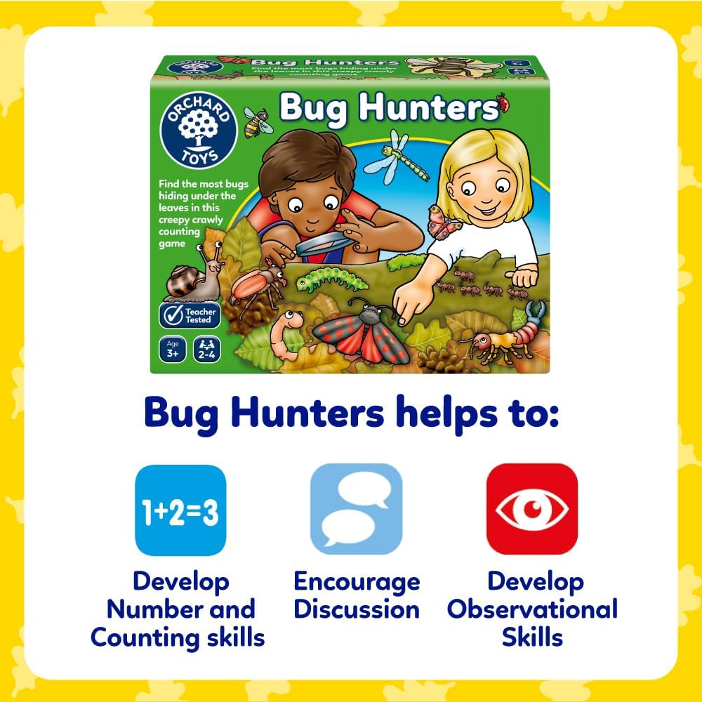Orchard Toys Bug Hunters Game - Nature Themed Counting Board Game for Kids 3