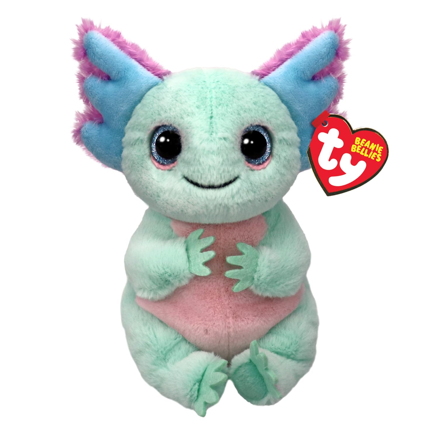 TY Alex Axolotl Beanie Bellies - 15cm Soft Plush Toy | Suitable from Birth | Multicolor