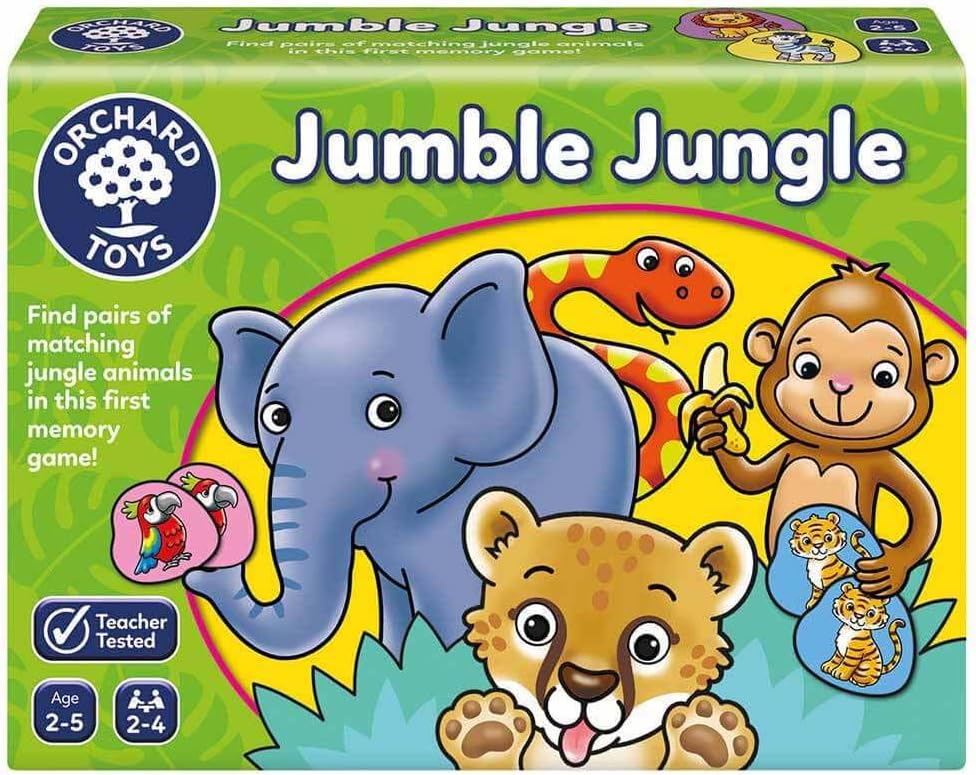 Orchard Toys - Jumble Jungle Game Educational Matching Board Game for Kids