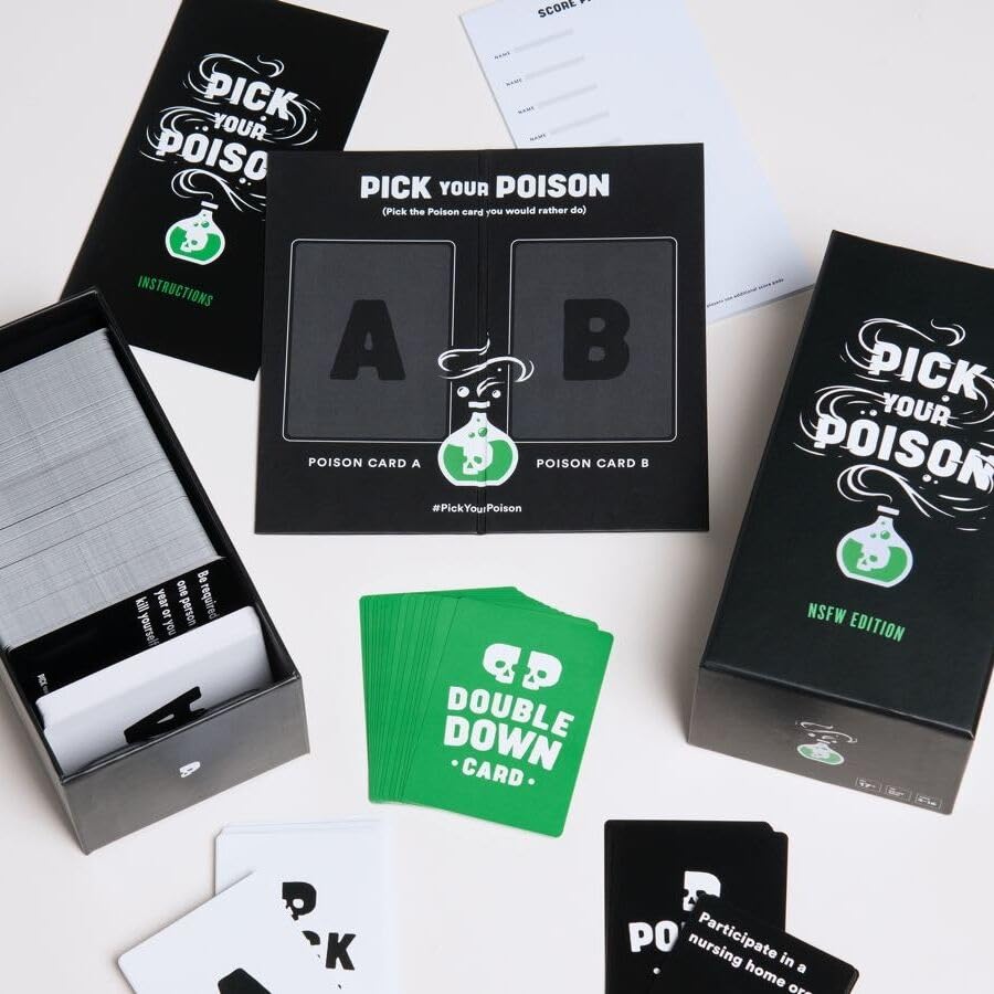 PICK YOUR POISON Adult Card Game: What Would You Rather Do? NSFW Party Game 6