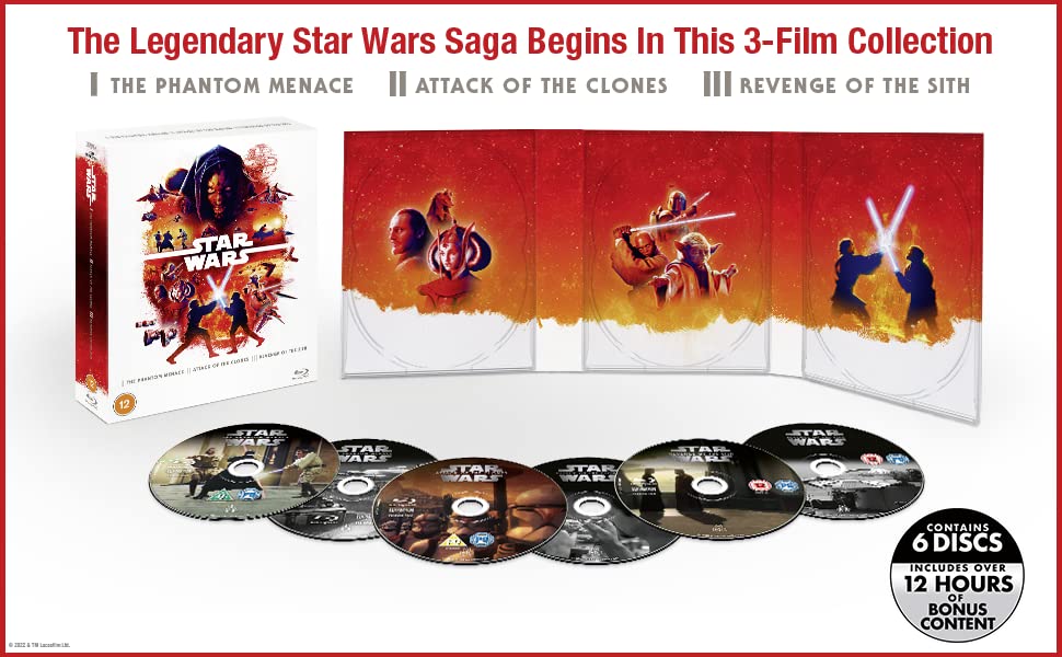 Star Wars Prequel Trilogy Box Set [Blu-ray]