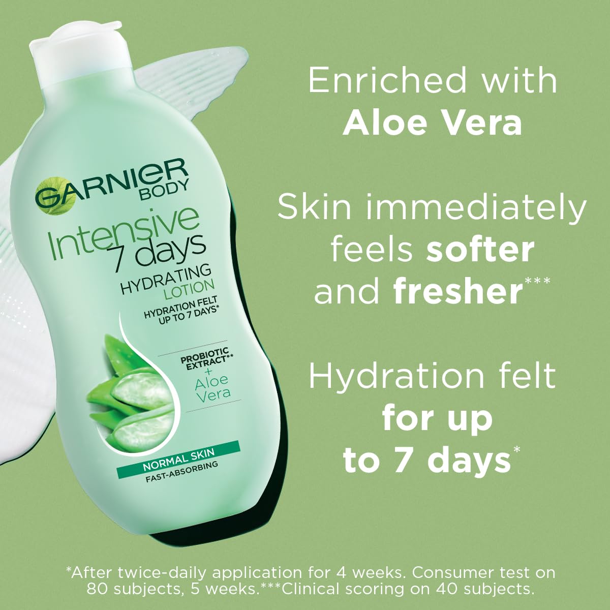 Garnier Intensive 7 Days Aloe Vera Probiotic Extract Body Lotion (400 ml) 3