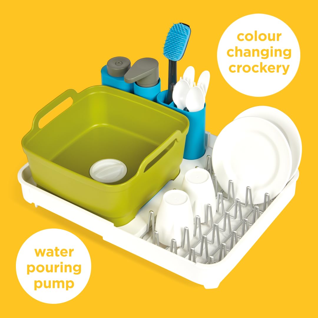 Joseph Joseph Extend Sink Playset - Water Pump & Color-Changing Dishes for Ages 3+ 6