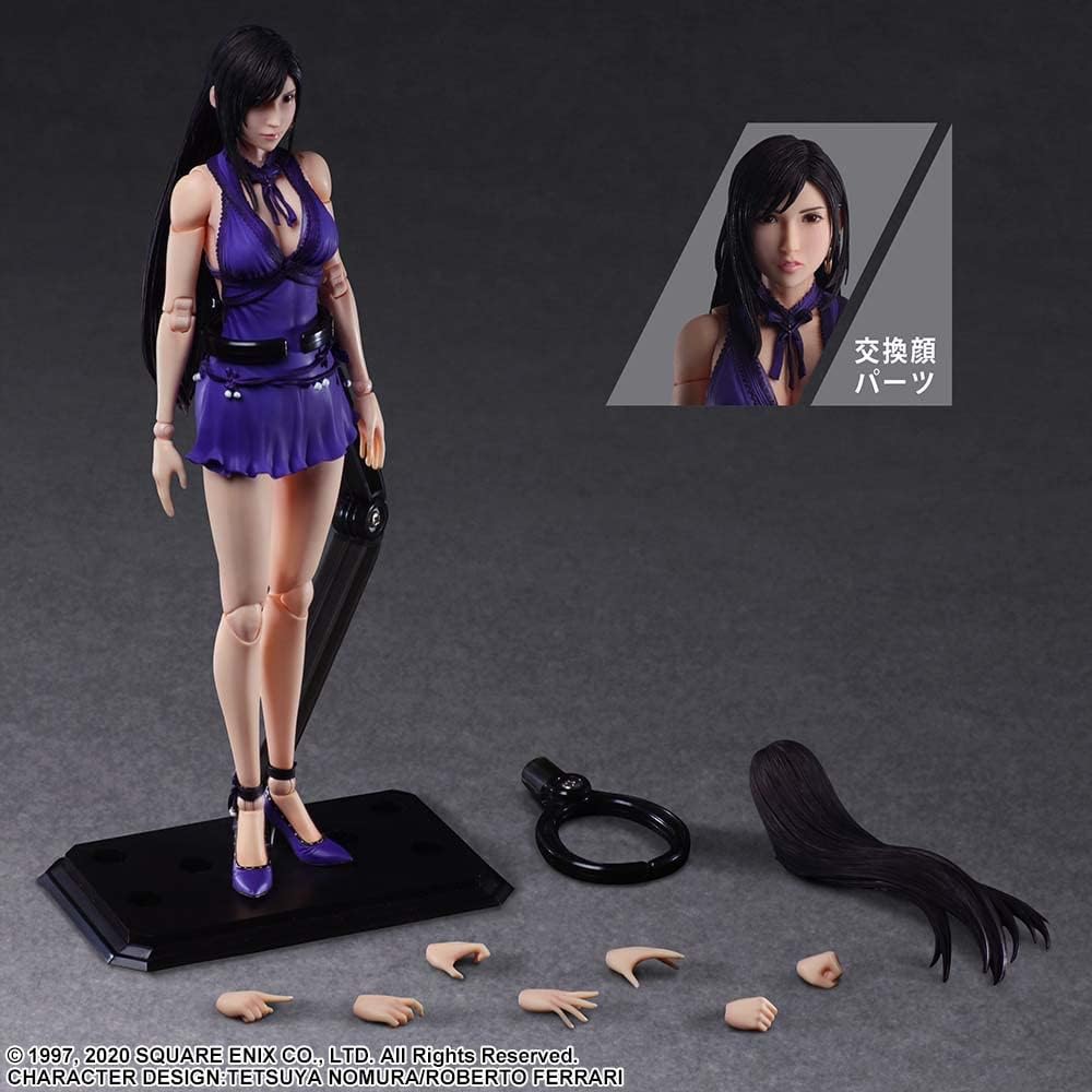 FINAL FANTASY VII REMAKE PLAY ARTS KAI ACTION FIGURE TIFA LOCKHART DRESS VER.