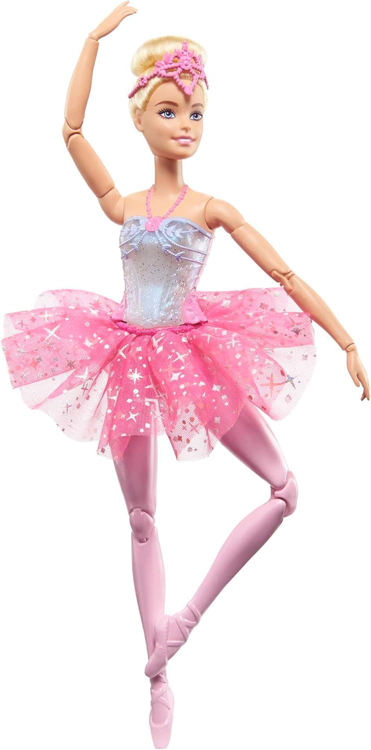 Barbie Magical Ballerina Doll - Light-Up Feature, Blonde Hair, Tiara, Pink Tutu - 3 Years and Up 4