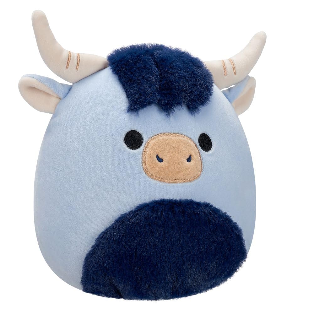 Squishmallows Toro the Blue Highland Cow - 7.5-Inch Plush Collectible for Ages 3+ 6