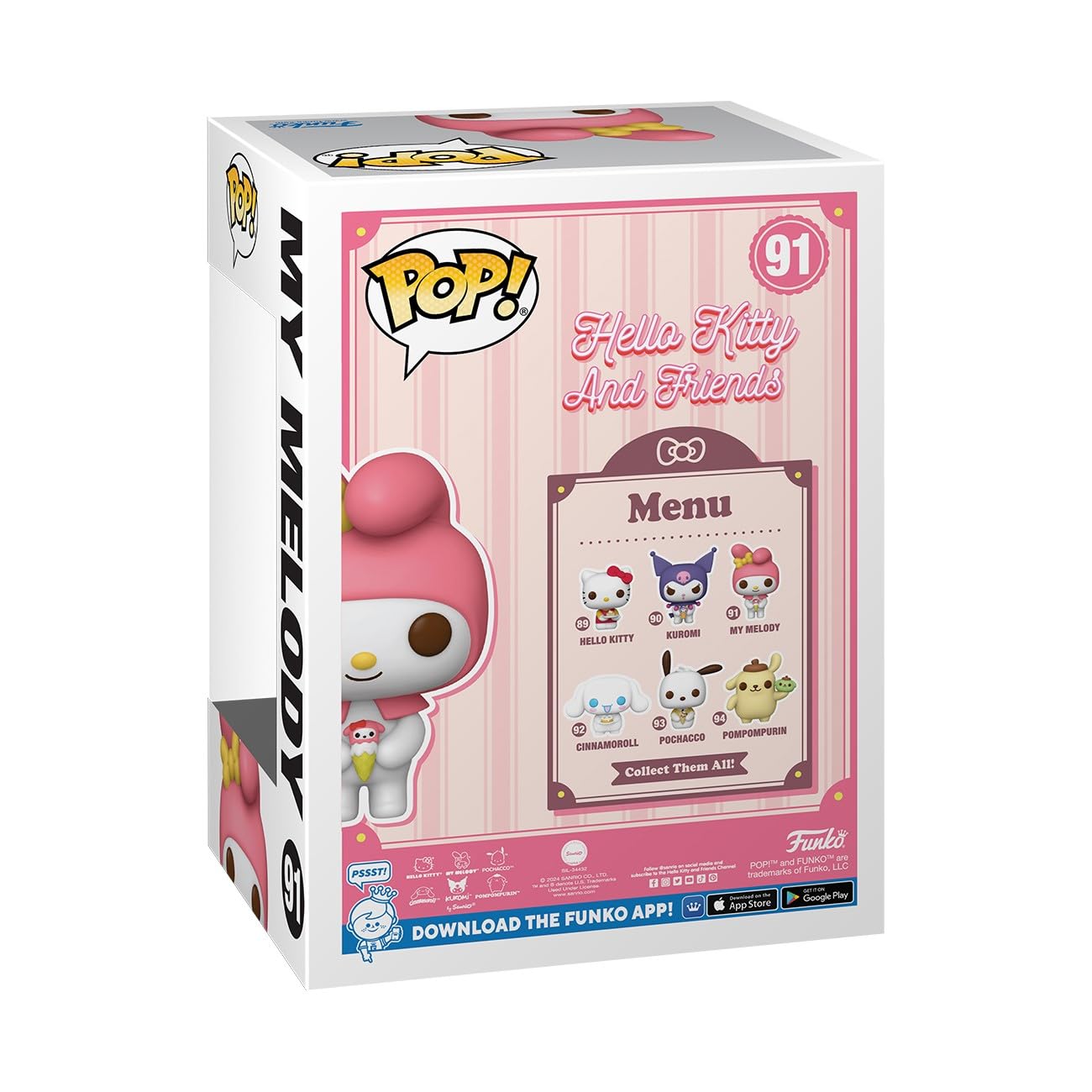 Funko Pop! Sanrio: My Melody - Collectible Vinyl Figure | 3.75 in | Pastel 4