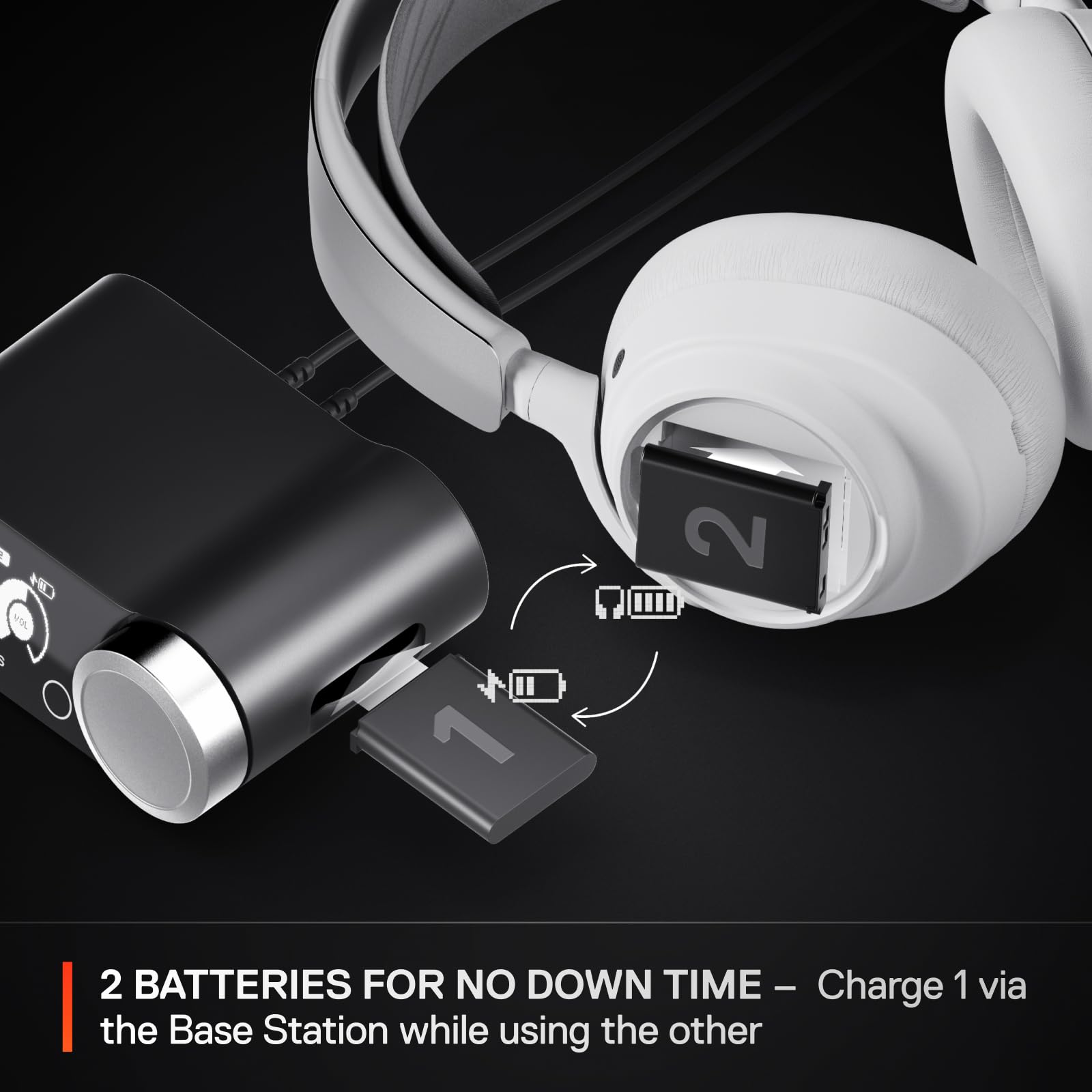 Kabelloses Multisystem-Gaming-Headset SteelSeries Arctis Nova Pro mit aktiver Geräuschunterdrückung 4