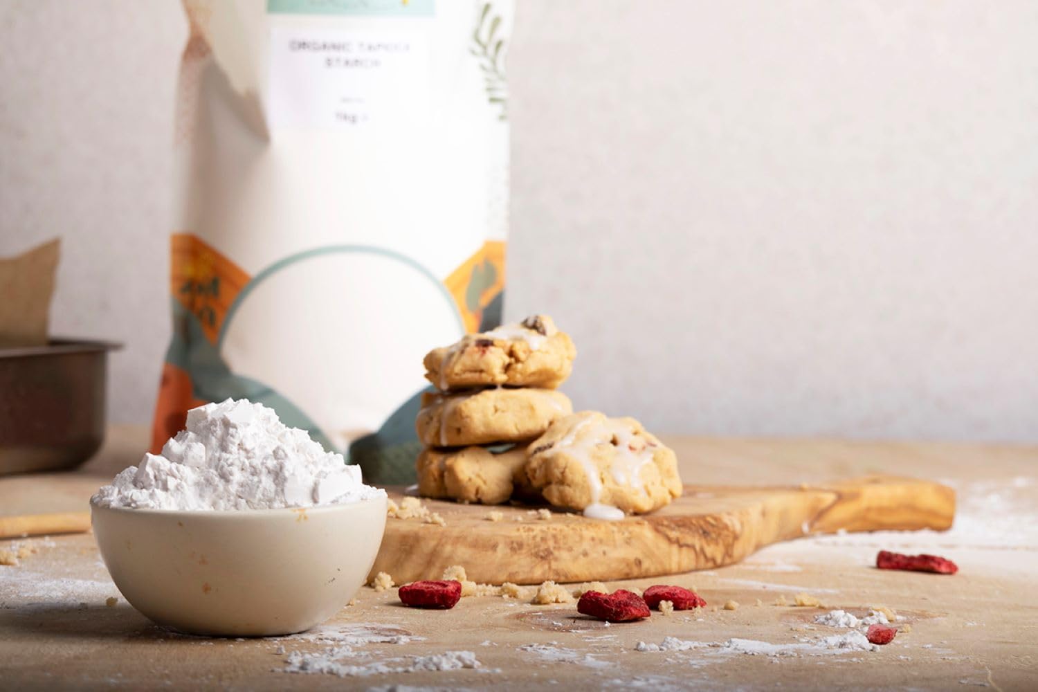 Wholefood Earth Organic Tapioca Starch - 1 kg | GMO Free | Thickener & Stabilizer 6