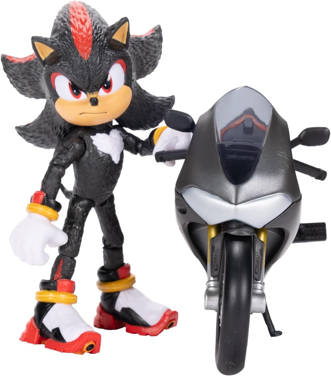 Jamakie Sonic 3 Movie 5" Action Figure with Motorcycle Vehicle 5