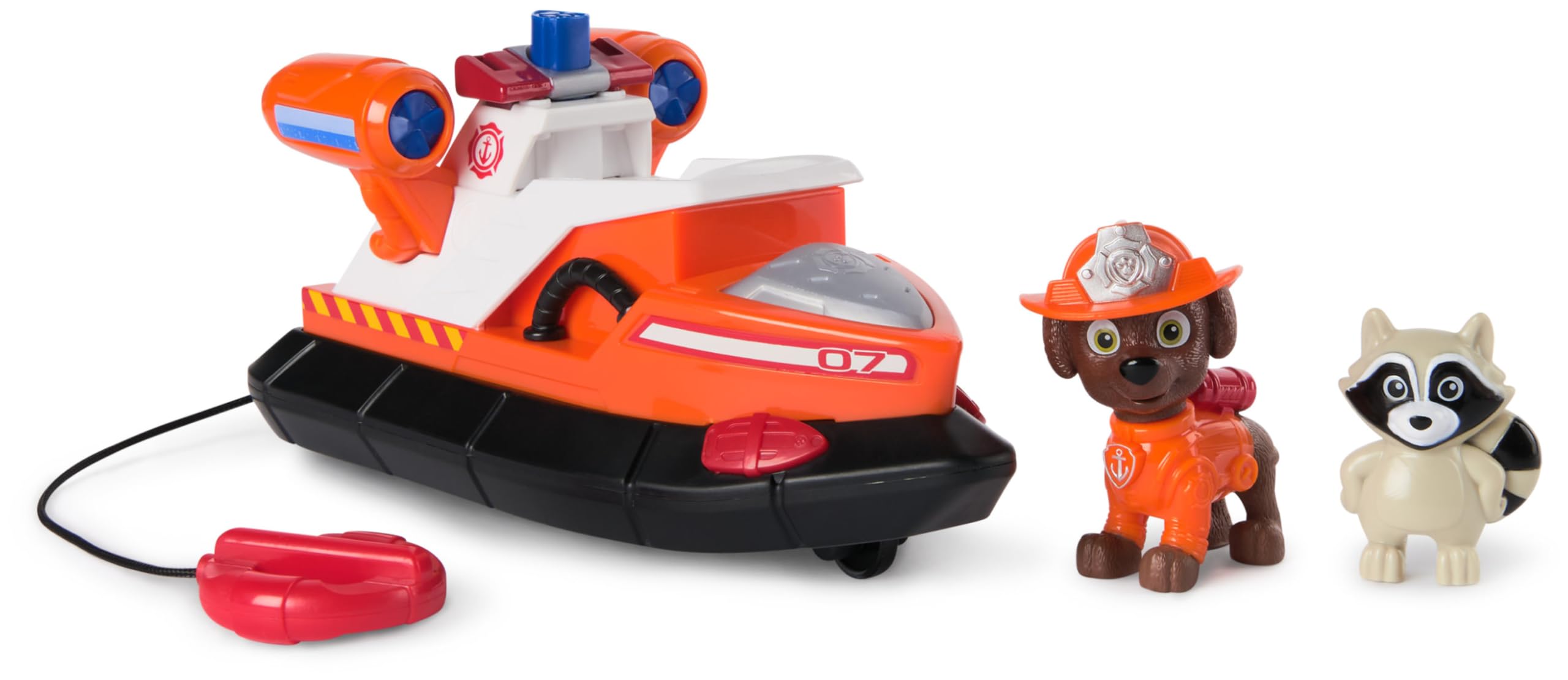 Paw Patrol Zuma Rescue Fire Boat with Action Figure & Launching Lifesaver - Kids Toy Playset for Ages 3 and Up 3