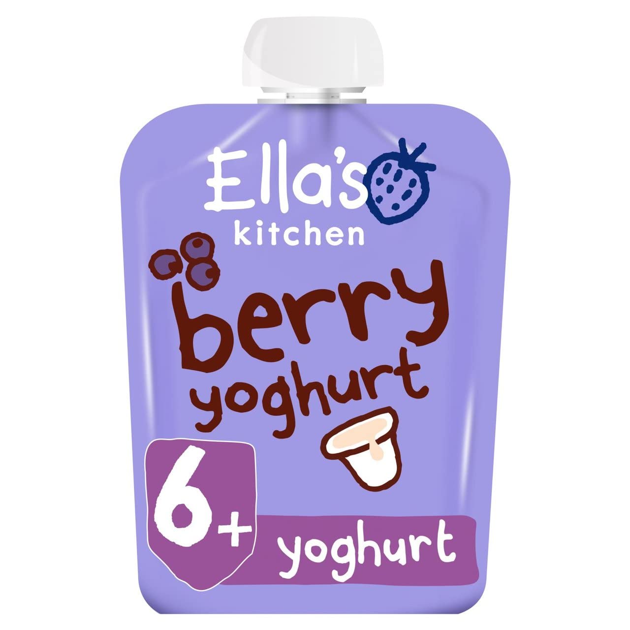 Ella's Kitchen - Organic Berry Greek Yoghurt Snack for Babies 90g (pack of 6) 4