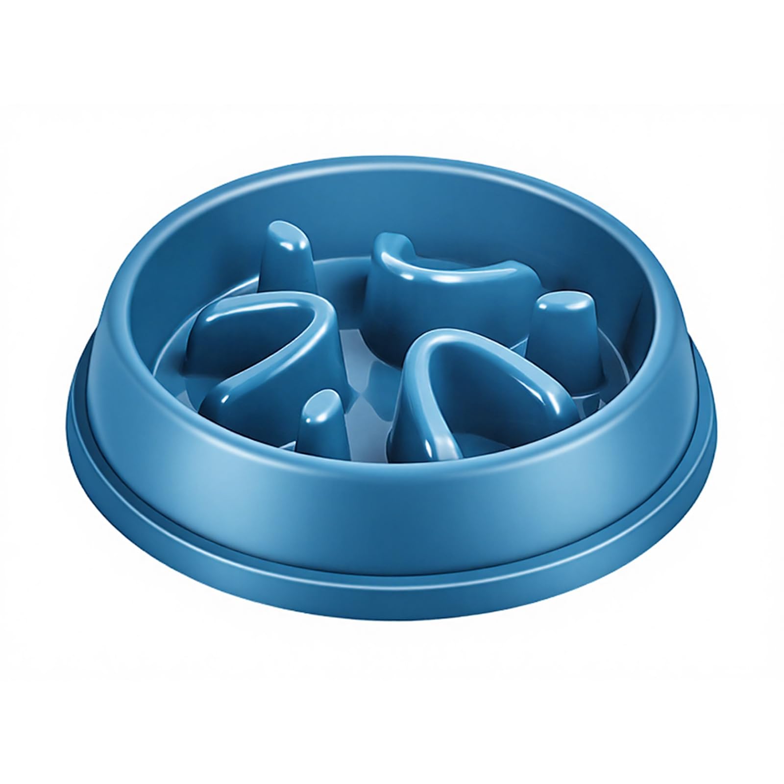 Woobroo Slow Feeder Dog Bowl - Anti-Choking Puzzle Feeder for Small, Medium, Large Breeds | Blue
